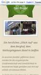 Mobile Screenshot of berghof-seiffen.de